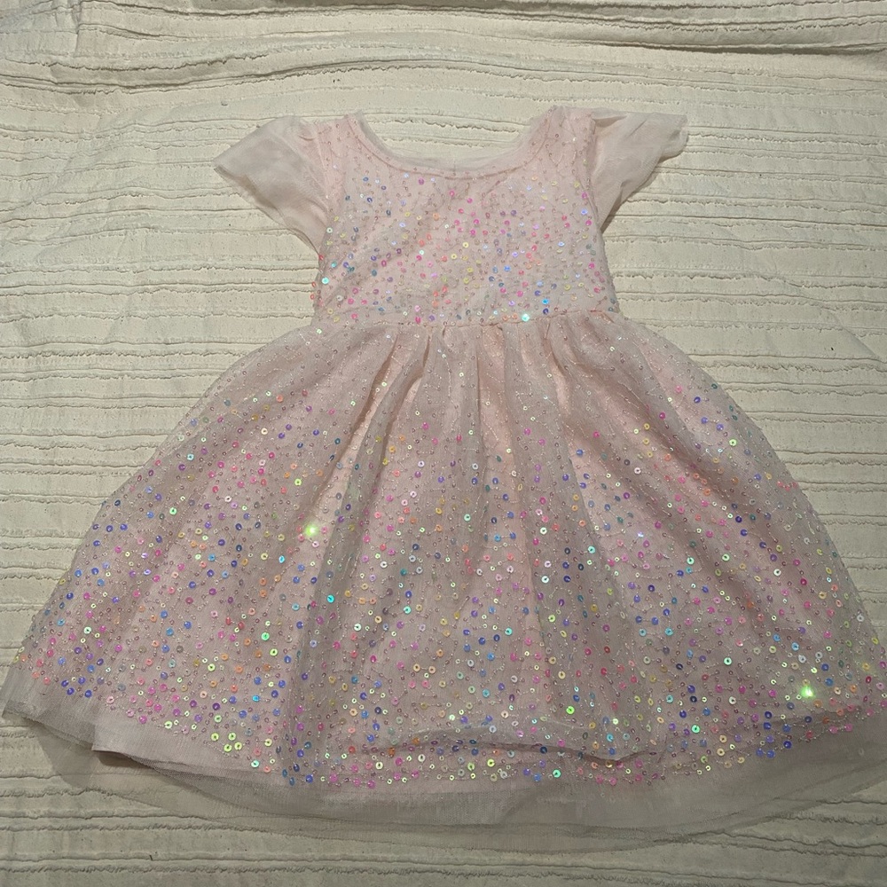 Cat & Jack Glittery Pink Dance Costume